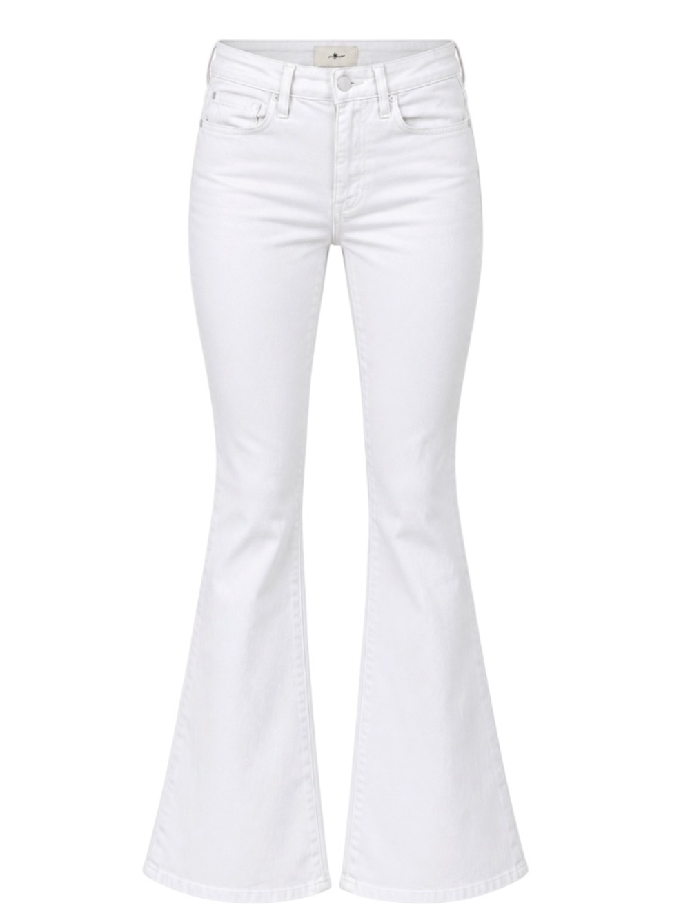 7 For All Mankind Ultra High Rise Skinny Boot White Jeans Size 24
